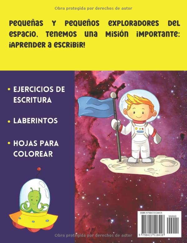 Miniatura 2 de Aprende a Escribir. Aventura Espacial Libros En Español Para Niños. Formas, Letras y Números Con Divertidas Actividades Del Espacio (Spanish Edition)
