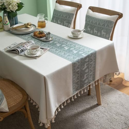 Nappe géométrique élan pour table à manger et repas de fête