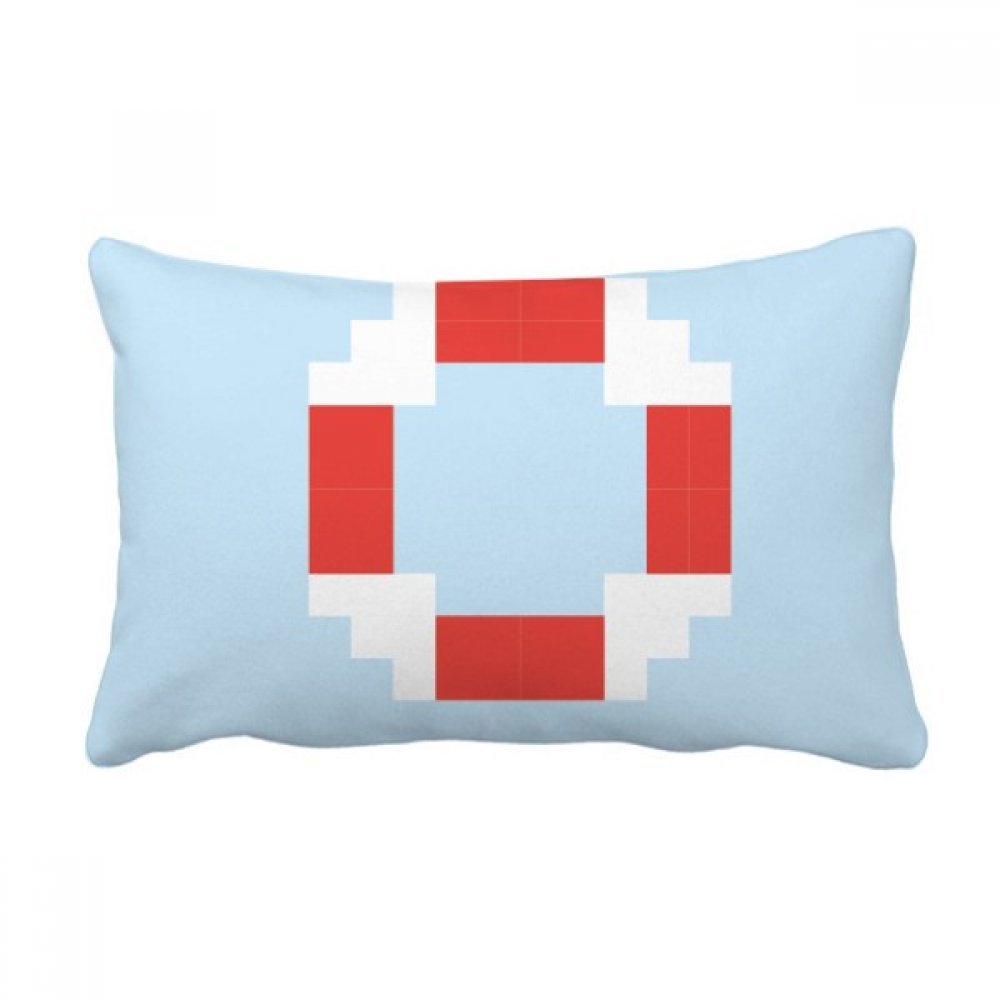 Coussin pixel voile d'été 16x24 pouces, idée cadeau déco originale