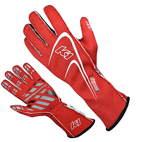 Youth Racing Gloves - Red - Size 4XS