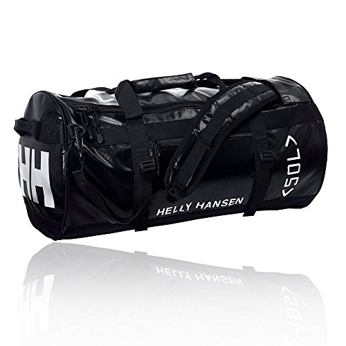 Helly Hansen Classic Duffel Bag with Backpack Straps, 990 Black, 50-Liter (Medium)