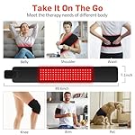 Red Light Therapy for Body, Infrared Light Therapy for Belt Shoulder Waist, Upgraded 3 in 1 LED Beads, 660nm Red Light & 850nm Near Infrared Light Therapy Belt Wrap Timer Remote Control - Image 3