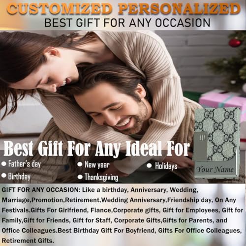 Image of Engraved Your Name Customized On Vertical Card Holder -Luxurious Unisex Design-RFID Blocking Stainless Steel 1 x 10 x 6 cm for Credit|Debit|ATM|Business Visiting Corporate Gift (LG-PTI)