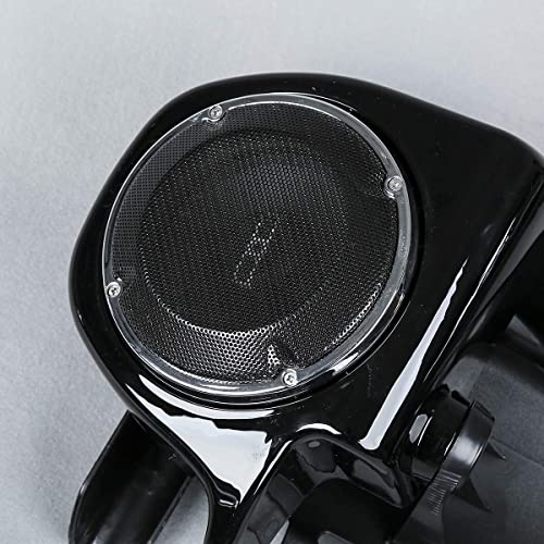 Xmt-Moto Lower Vented Leg Fairings W/Speaker Box Pods Fits For Harley Davidson Touring Flt, Flht, Flhtcu,Flhrc, Road King, Street Glide, Electra Glide, Ultra-Classic, Road Glide 1983-2013, Vivid Black #TOP5