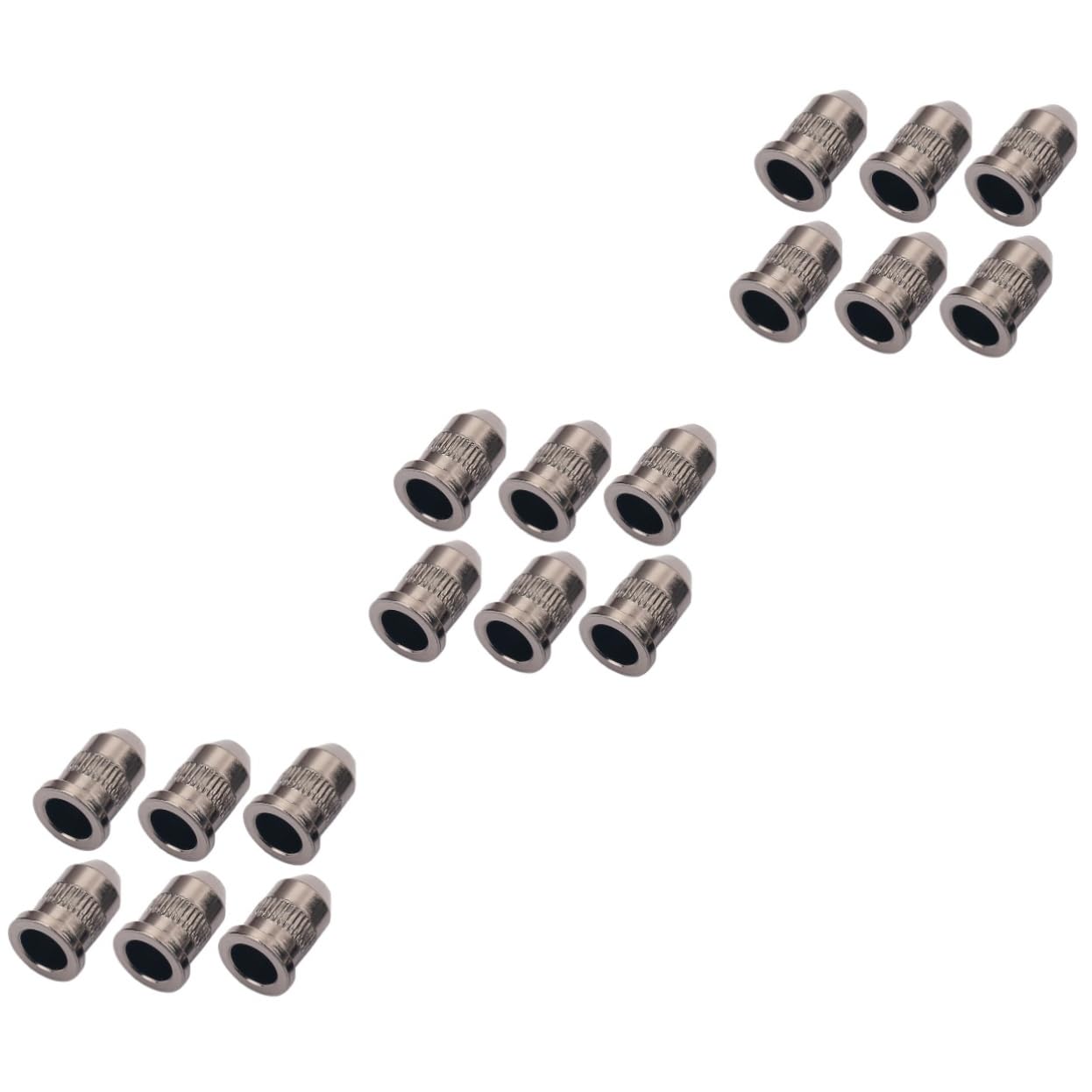 FAVOMOTO 3sets Guitar String Cap Mounting Buckle Guitar Accessory String Ferrule Ge25 Through Body Ferrules for Bass 6pcs*3