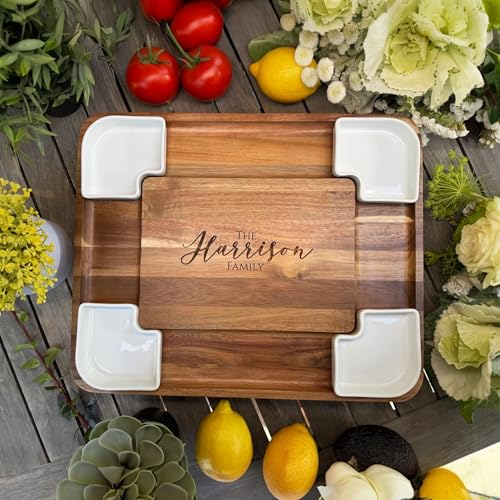 Tabla rectangular de cortar con cajones expansibles miniatura 4