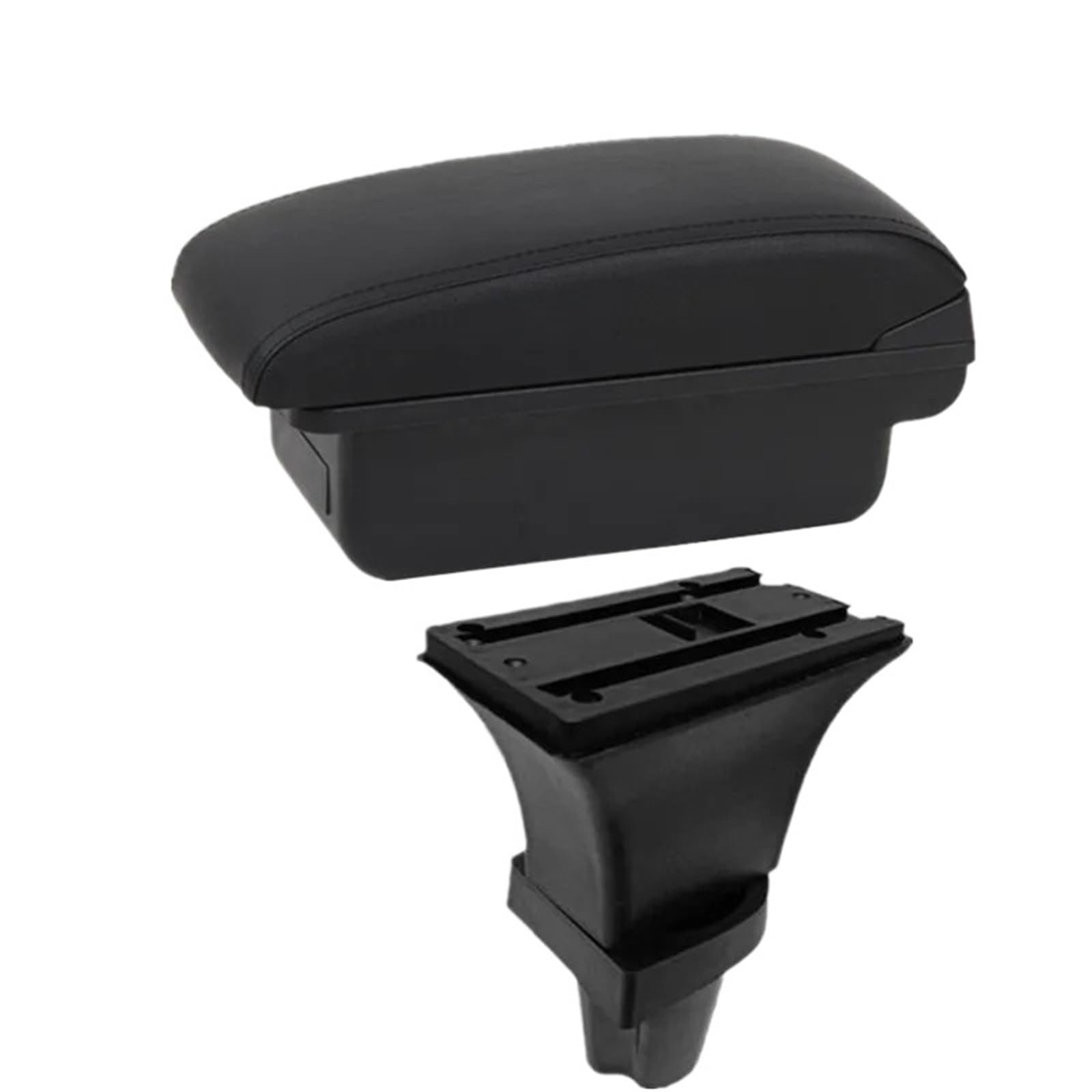 NOKRGQW Car Armrest Box For Kia Picanto Morning Car Armrest Box Central Storage Interior Dedicated Retrofit Accessories(A1 black line No USB)