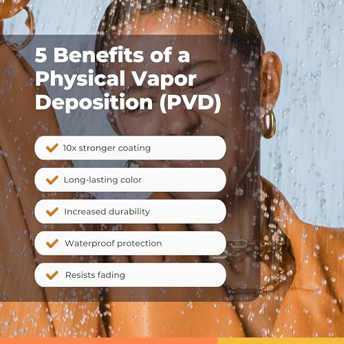 Hey Harper Gold Ring for Women - Gold Plated Stacking Waterproof & Sweatproof Jewerly Ring - Everday Non Tarnish Cute Fashion Circle Rings4