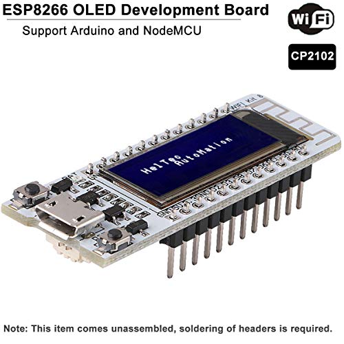 MakerFocus ESP8266 OLED WiFi Development Board 0.91 Inch ESP8266 OLED Display CP2102 Support Arduino IDE ESP8266 NodeMCU LUA