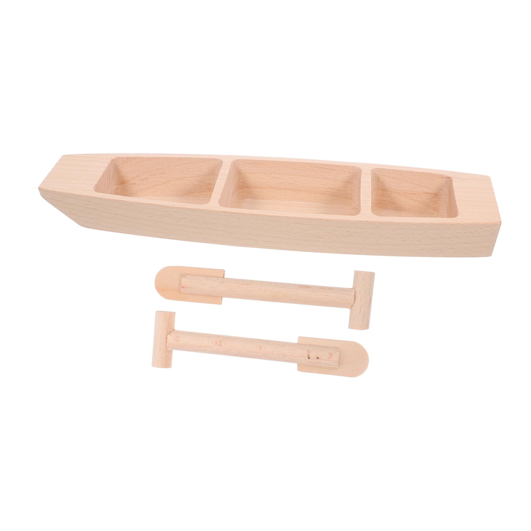 Cabilock 1Set Unfinished Boat Model Compact Desktop Ornament for Home Decor Rustic Wooden Boat Decor Collectors