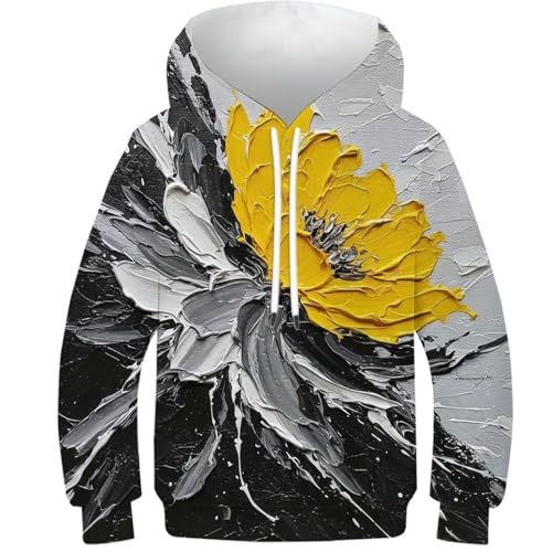Sweat-shirt 3D garçons avec poche vêtement d'hiver anti-froid style graffiti