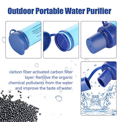 Festnight Filtro de Água de Proteção Ambiental portátil Camping Desinfectar Purificador de Água Limp