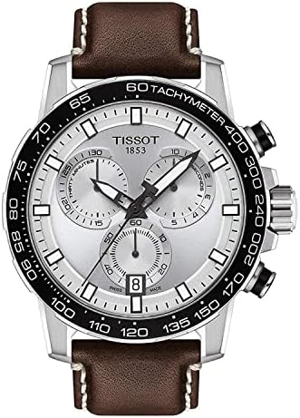 Tissot mens Supersport Stainless Steel Casual Watch Brown T1256171603100