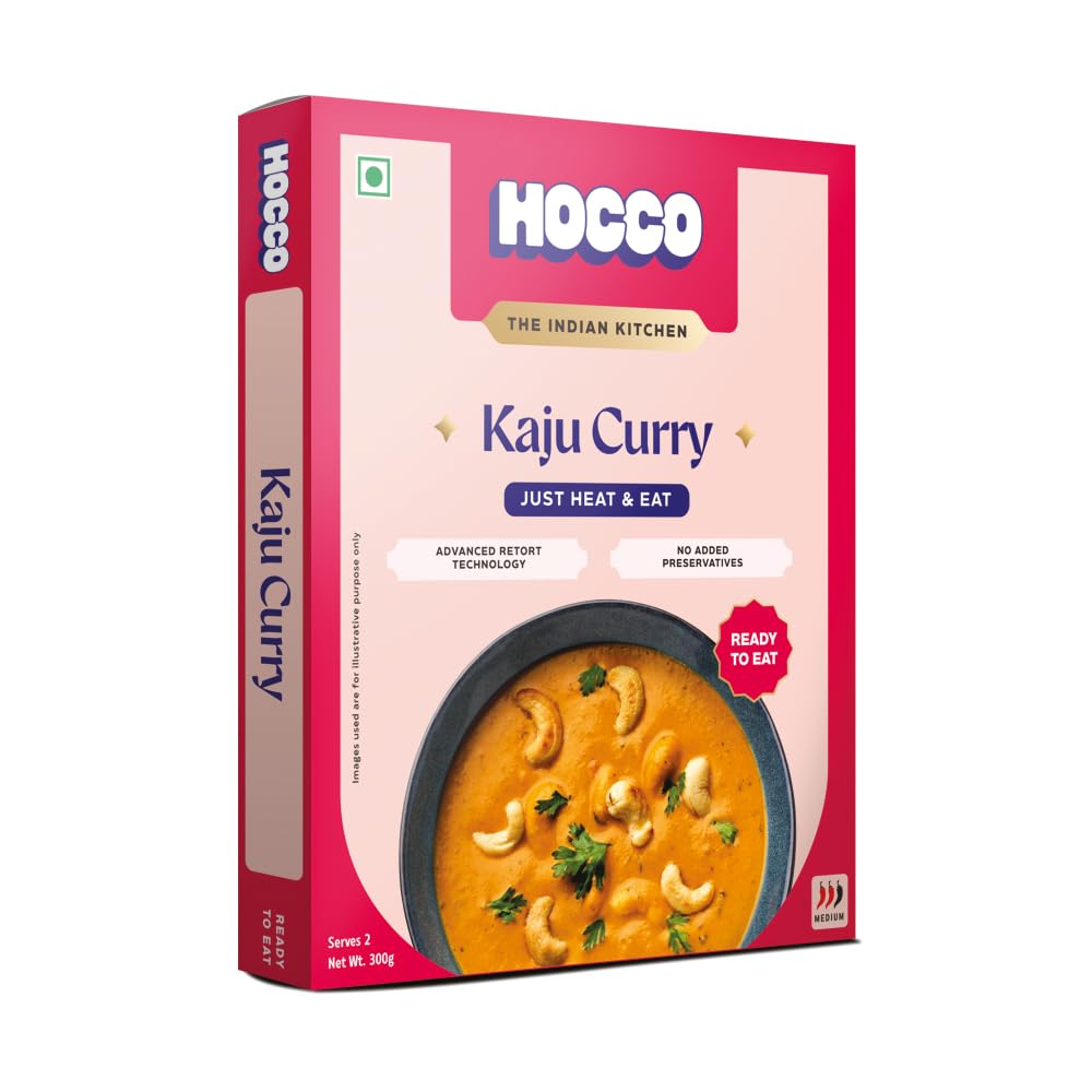 HOCCO Kaju Curry Ready to Eat | Just Heat and Eat | Pure Veg Indian Food | No Added Preservative & Colours | Meal Ready in 5 Minutes | Microwave-Able Serve 2 300gm (Kaju Curry-Pack of 1) - Image 9 thumbnail