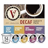 Victor Allen's Coffee Decaf Variety Pack, 54 Count, Single Serve Coffee Pods for Keurig K-Cup Brewers