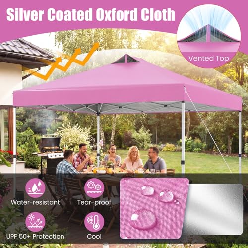 Image of Tangkula 10 x10 Ft Pop Up Canopy with Center Lock