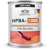 Home Profis® HPBA-1000 Bodenfarbe (matt & rutschfest) für Balkon & Terrasse (5m²) in RAL 7016 Anthrazitgrau – 2K Epoxidharz Bodenbeschichtung Außen wasserdicht für Beton Estrich Holz Fliesen