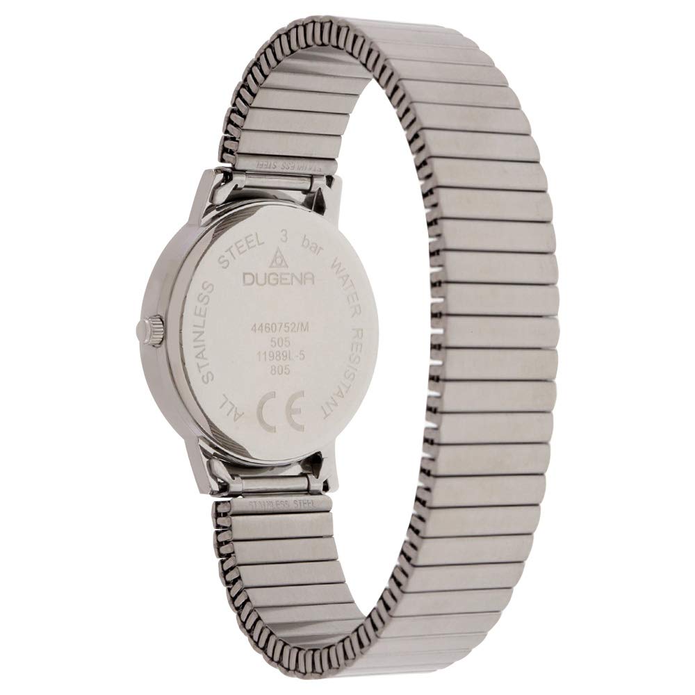 Dugena Damen Quarz-Armbanduhr, Elastisches Zugband, Gehärtetes Mineralglas, Moma Comfort