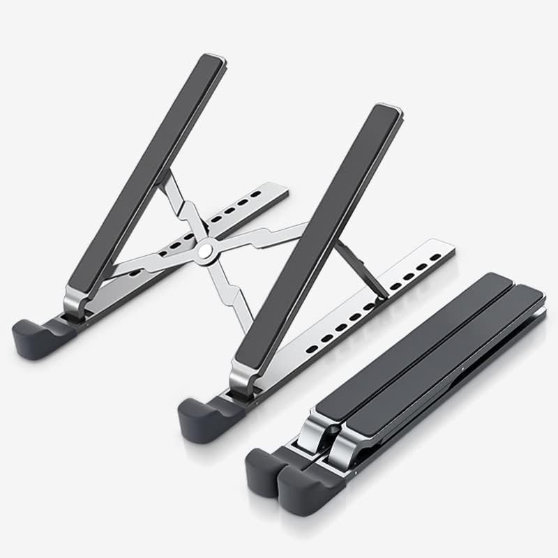POWERSUP Aluminiumlegierung Laptop Ständer Faltbarer Notebook Ständer Höhenverstellbarer Laptopständer Belüftet Kühlung Laptop Halterung für MacBook Pro/Air, HP, Sony, Dell,alle 10-16 ” Laptops