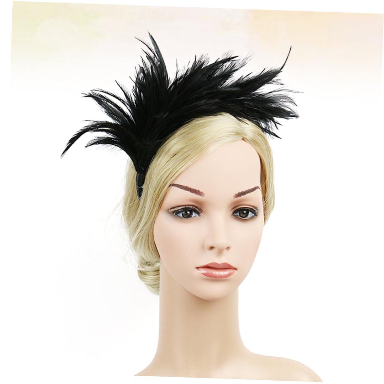 Beavorty 3stücke Eleganter Haarschmuck Für Hochzeiten Teiliges Aus Federleichten Haarschmuck-accessoires Schwarz Für Braut Und Party Festlicher Kopfschmuck Für Kreative Fotos Und