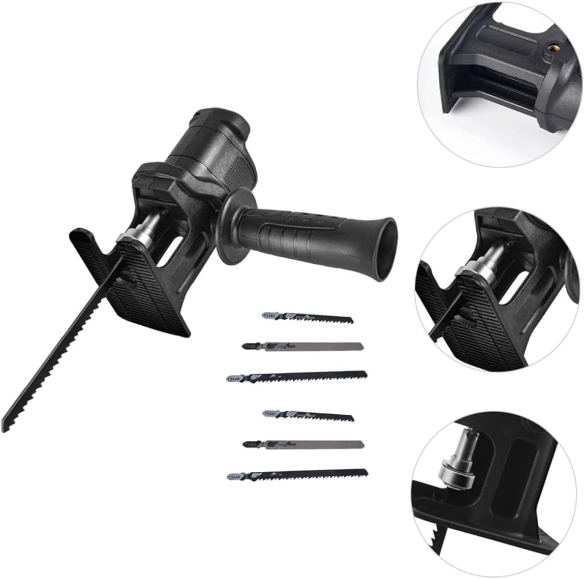 Vaguelly Reciprocating Saws Adapter for Electric Drill Saws Converter for Woodworking Compact Design for Home Improvement Projects