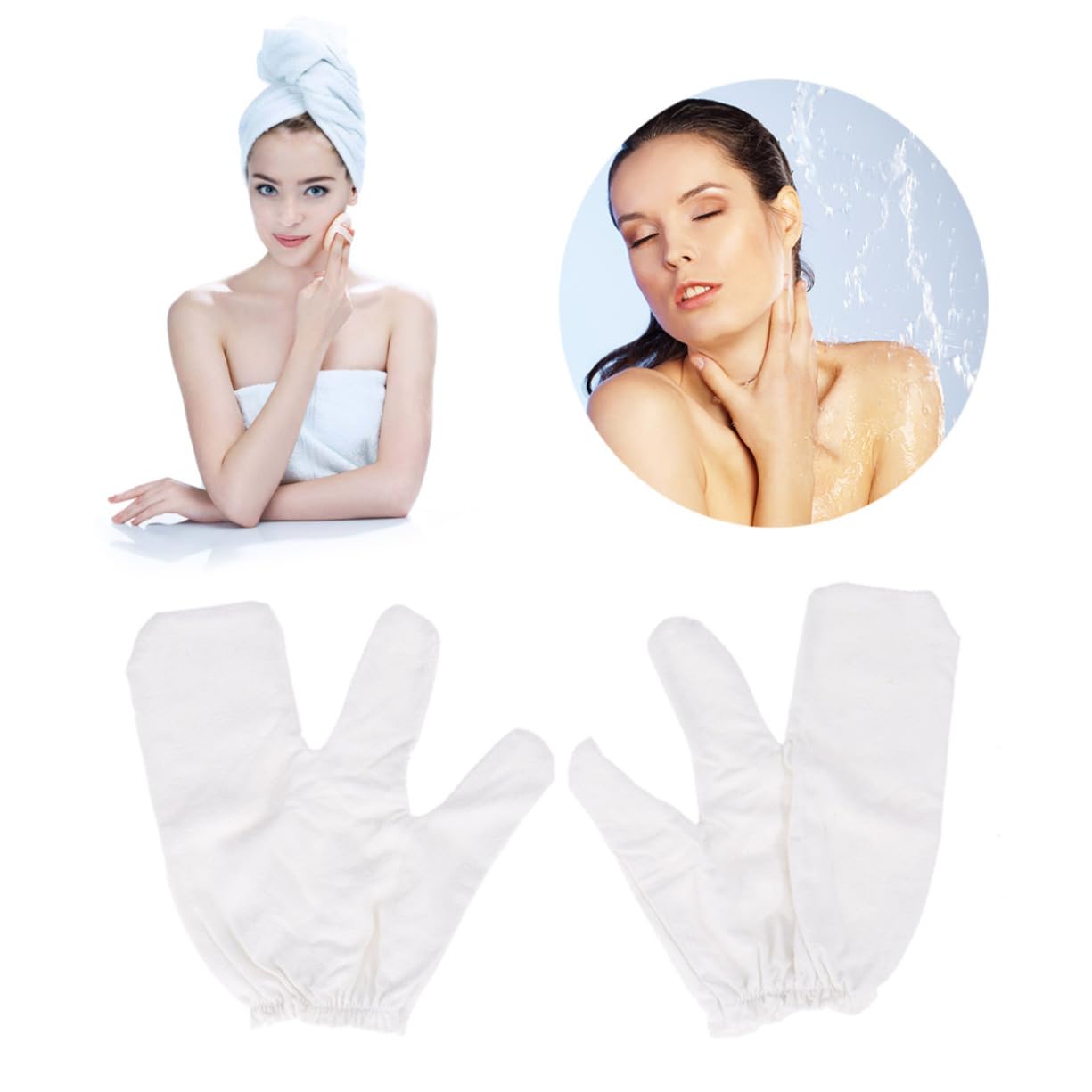 FRCOLOR 3piezas Guantes Exfoliantes De De Seda Para Masaje y Exfoliación Para Baños Relajantes y Cuidado
