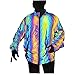 Produktbild Reflektierende Mantel Männer Reflective Mantel Bunte Reflective Windjacke Hip-Hop Hip Hop Jacke Persönlichkeit Reflektierende Jacke for Outdoor Sport Nachtglühen (Color : Photo Color, Size : L)