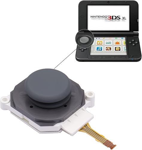 Miniatura 3 de IKPEK Botón de joystick analógico 3D con barra de pulgar y tapa de repuesto para Nintendo 2DS 3DS 3DS XL