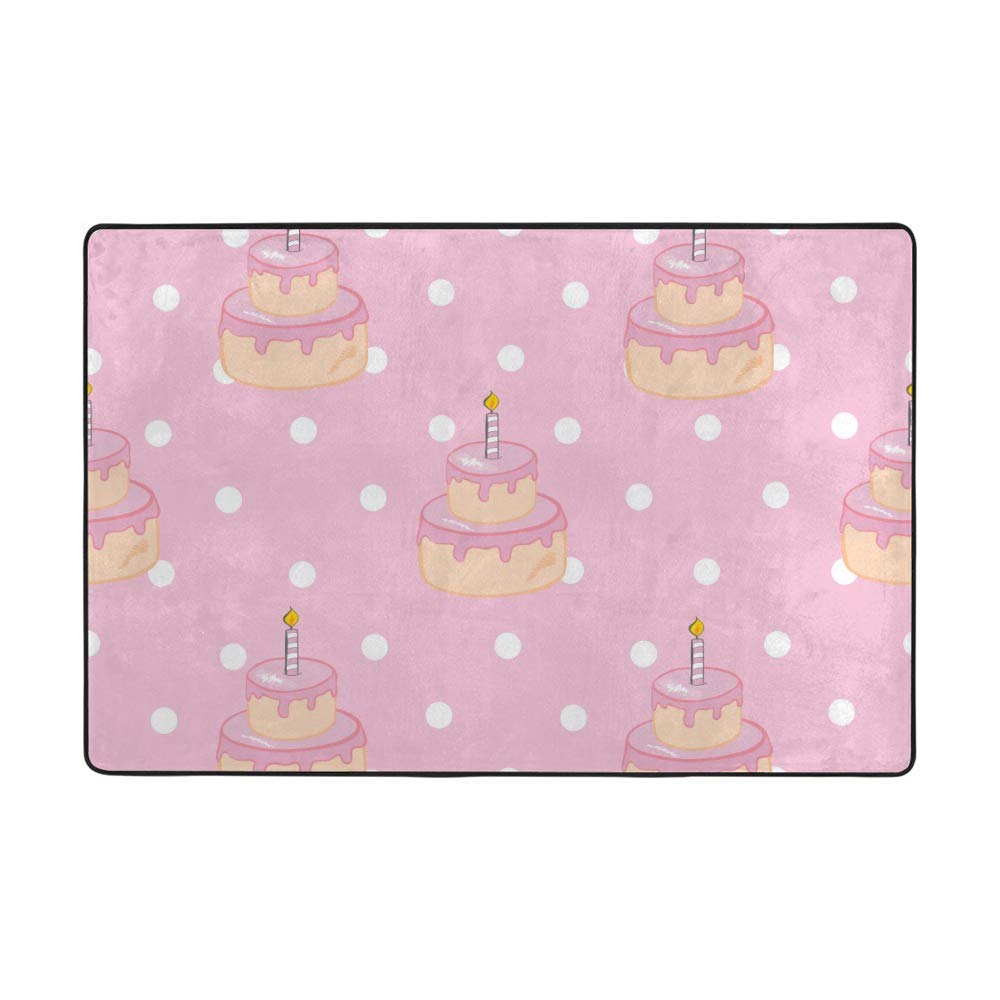 Tapis super doux rose corail 160x121.9 cm pour chambre fille et salon moderne