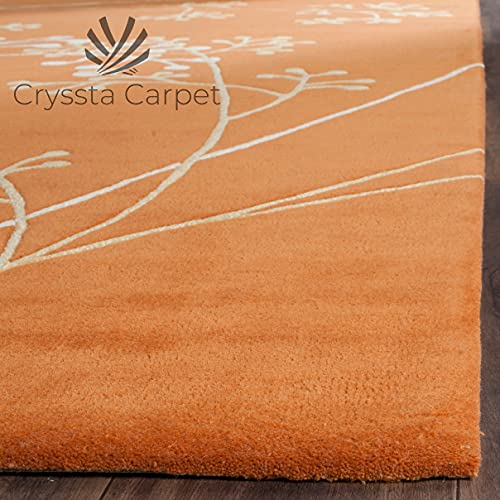 Image of Woolen Modern Collection Tufted Carpet for Living Room Bedroom and Hall Size 10 x 14 Feet Color Multi-1