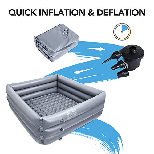 GOLOHO Inflatable Truck Bed Pool（ 66\" x 62\" x 21\" ） for Standard/Short Pickup Truck, with Storage Bag - Thumbnail 5