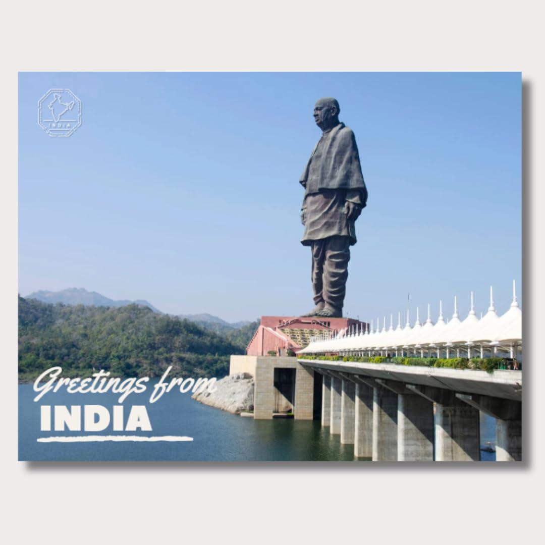 VERYFIRSTTALE Landmarks of India Postcards Pack of 6 | Indian Post Cards | Indian Souveniers | Assorted Collection | Premium Glossy - 350 GSM | Free Envelopes | India Postcards 1