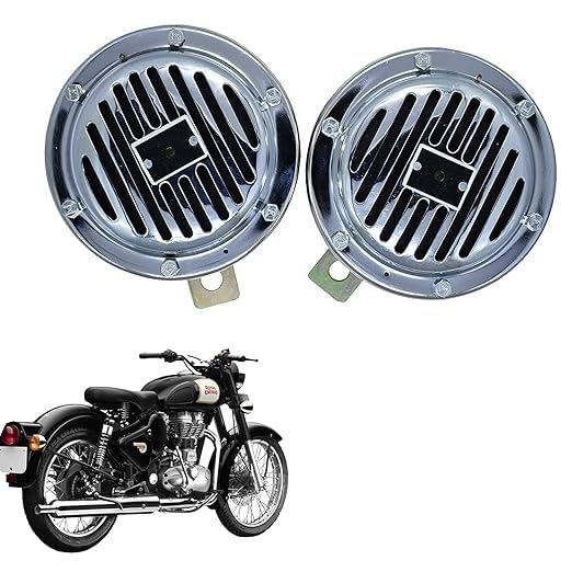 Vagary Waterproof Electric Horn, 12V Trumpet Bell for Royal Enfield Classic 350, 1 Set