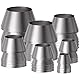 jojofuny 7St Axtgriff Metallkeil Runder Keil Hammerkeile Werkzeug zubehör Craftsman Tools Axtkeil aus Metall Kegelkeil für Hammer Reparatur Hammergriff Axtstiel aus Holz Lieferungen Eisen