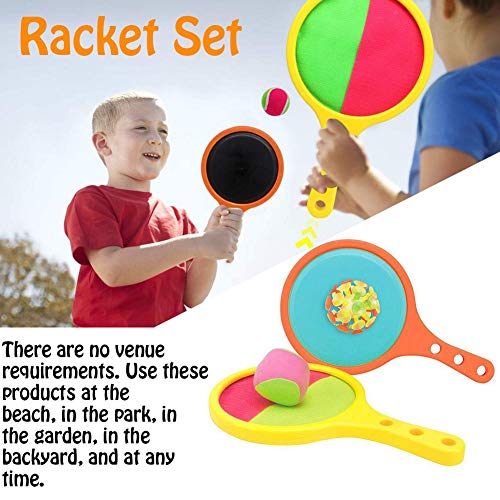 cuckoo-X Toss Juego de Raqueta de Juego de Niños Juguetes Deporte de Tenis de Béisbol de Verano Juego de Playa Juguetes con 2 Bolas Dos Modos de Juego al aire libre Juguetes Para 3-8 Años de Niño