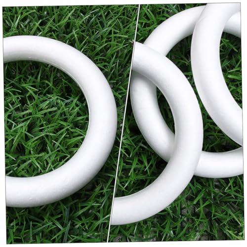 Anneaux en mousse blanche pour fabriquer des couronnes de fleurs - 5
