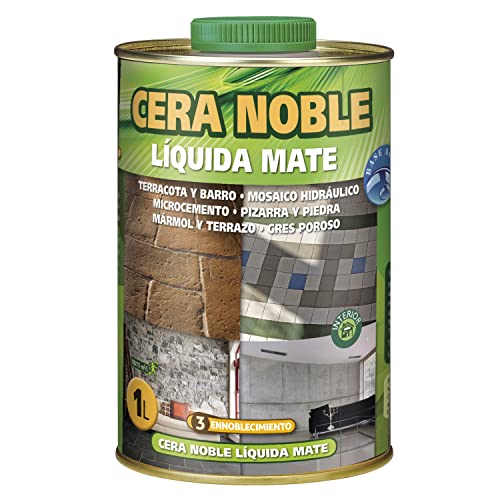 Monestir Cera Noble Líquida Mate para encerado de barro y suelos de Terracota, mármol envejecido y mosaico hidráulico 1L