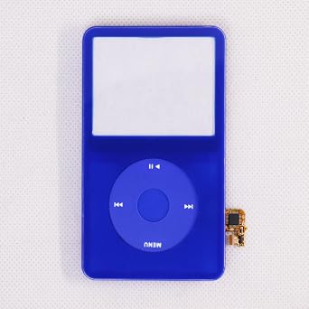 Blue faceplate with clickwheel with Button Key for iPod Video 5th gen 30GB 60GB 5.5th gen 30GB 80GB Plastic housing case