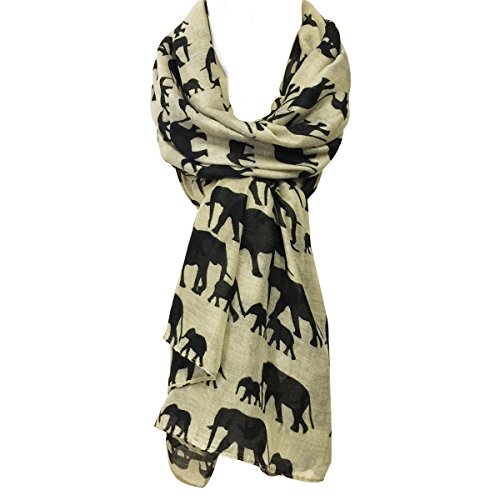 Wrapables Elephant Print Scarf Wrap4