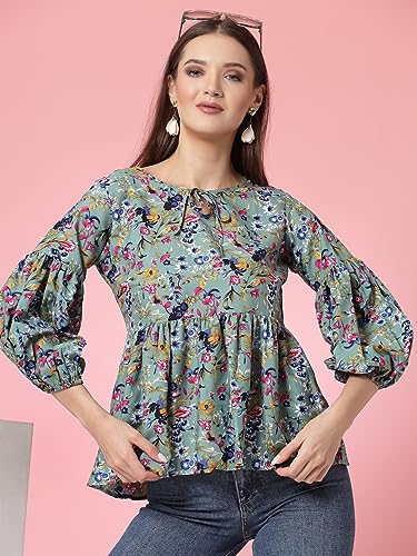 Image of OOMPH! Women's Floral Relaxed Fit Tunic Shirt