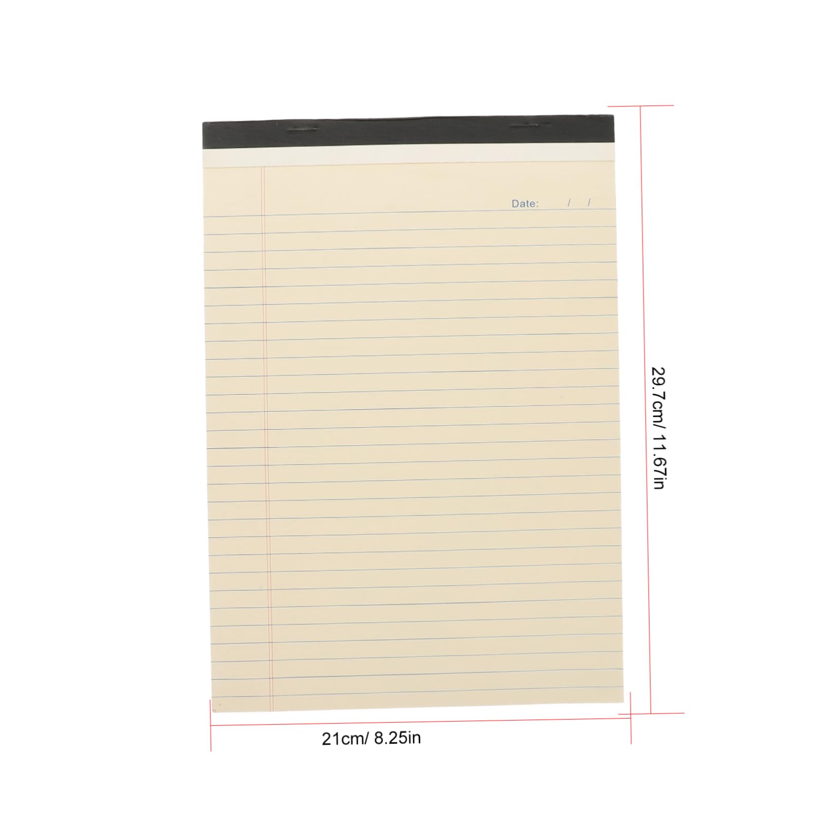 Blocco Note A4 a Righe Design Strappabile, Confezione 4 Pezzi in Carta Beige, Facile da Conservare, per Elenchi di Attività e Pianificazione