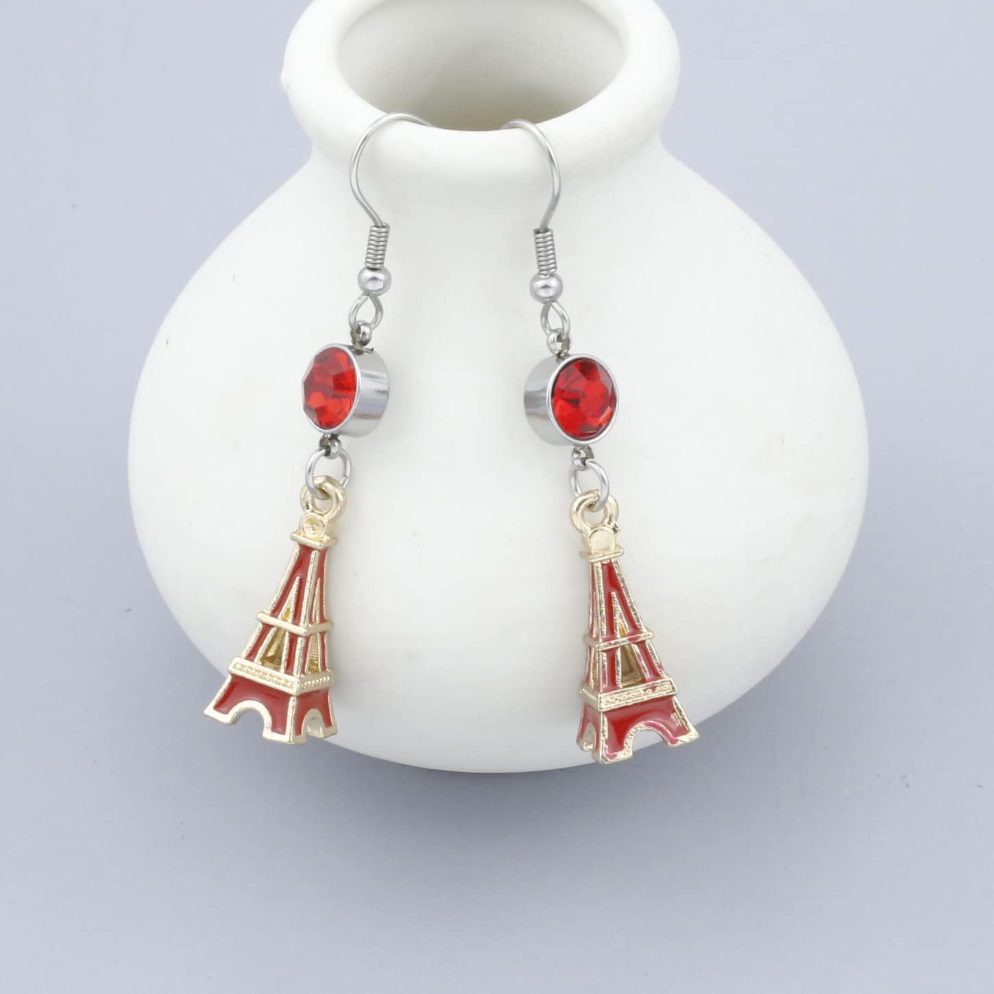 Miniatura 4 de Torre Eiffel de regalo con diseño de Torre Eiffel con piedra natalicia, colgante de torre Eiffel, joyería para amantes de la Torre Eiffel, regalo