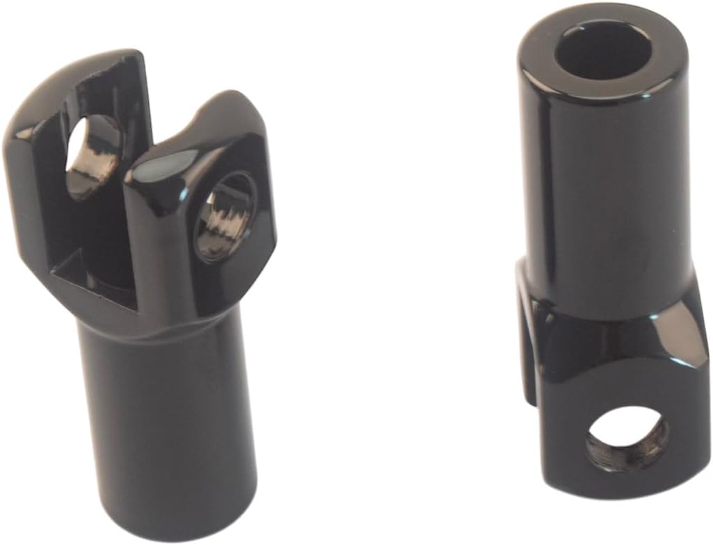 Passenger Foot Peg Support Mount Clevis Kit Compatible With Harley Softail 2000-2006 (Black)