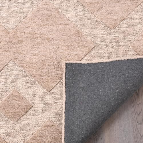 Image of Restoration and Renovation Abstract Collection Handmade Wool Area Rug - Durable for High Traffic, Contemporary Design for Living Room, Bedroom, Dining Room Decor (ABST C, 5' x 8')