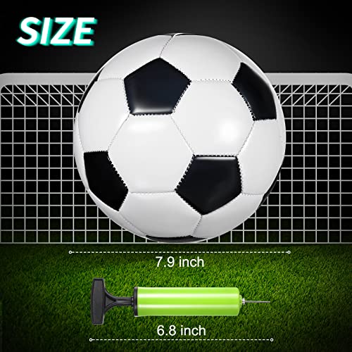 Hydren 24 Pcs Soccer Ball With Pump Cute Outside Sport Toys Assorted Colors Machine Stitched Net Bag For Indoor Football Game Training Practice Playing Present (Size 2) #TOP1