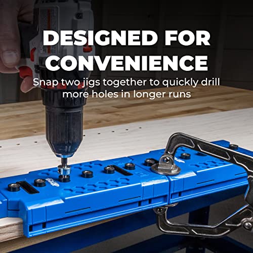 Kreg KMA3232 Shelf-Pin Jig 5 mm - Drilling Guide for Shelves - Shelf Pin Drilling Jig - Steel-Enforced Drill Guide - Woodworking Tools & Accessories 7 Kreg KMA3232 Shelf-Pin Jig 5 mm - Drilling Guide for Shelves - Shelf Pin Drilling Jig - Steel-Enforced Drill Guide - Woodworking Tools & Accessories - Image 7