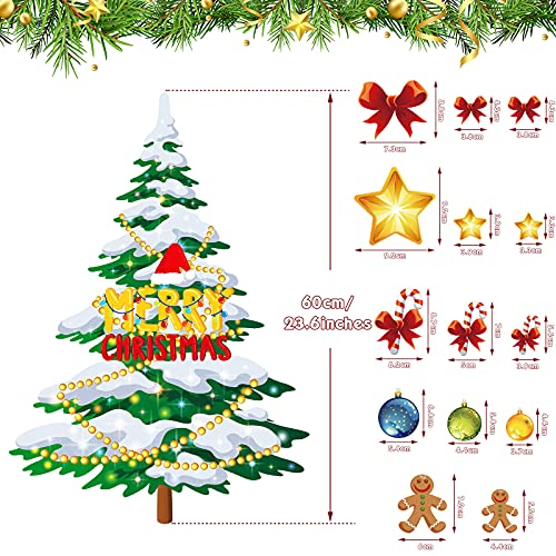 Image of TOODOO Christmas Tree Refrigerator Magnets Magnetic Stickers