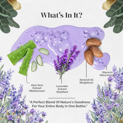 Rubz Lavender Bubble Bath for Bath Tub | With the Goodness of Lavender Extract | 100% Vegan and Paraben Free formula | Safe For Kids and Adults | 5 Litre - Image 2