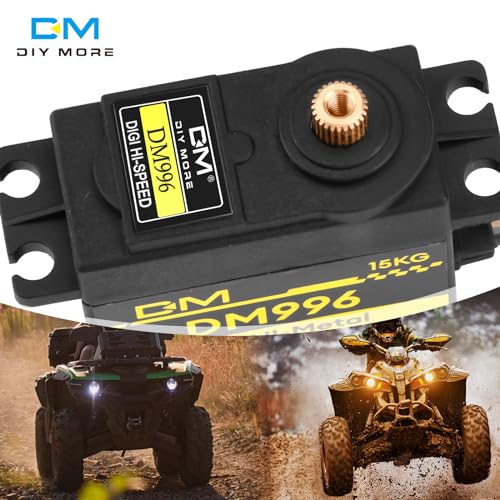 diymore 6 Stück digitaler Servomotor 13KG Hoch Geschwindigkeit Drehmoment für RC Auto Boot Roboter Steuerung [ Nur geeignet für Personen über 16 Jahre ]