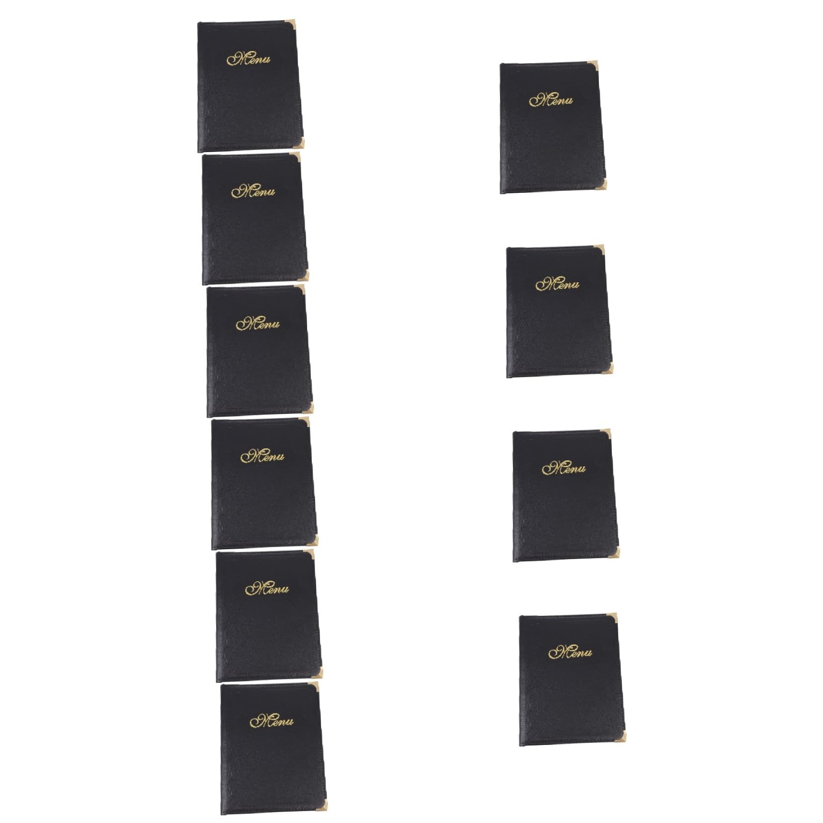 iplusmile 10piezas Portamenús De Piel Sintética Esquinas Redondeadas Para Restaurante Bar y Hogar Soporte De Exhibición De Menú Duradero y Elegante